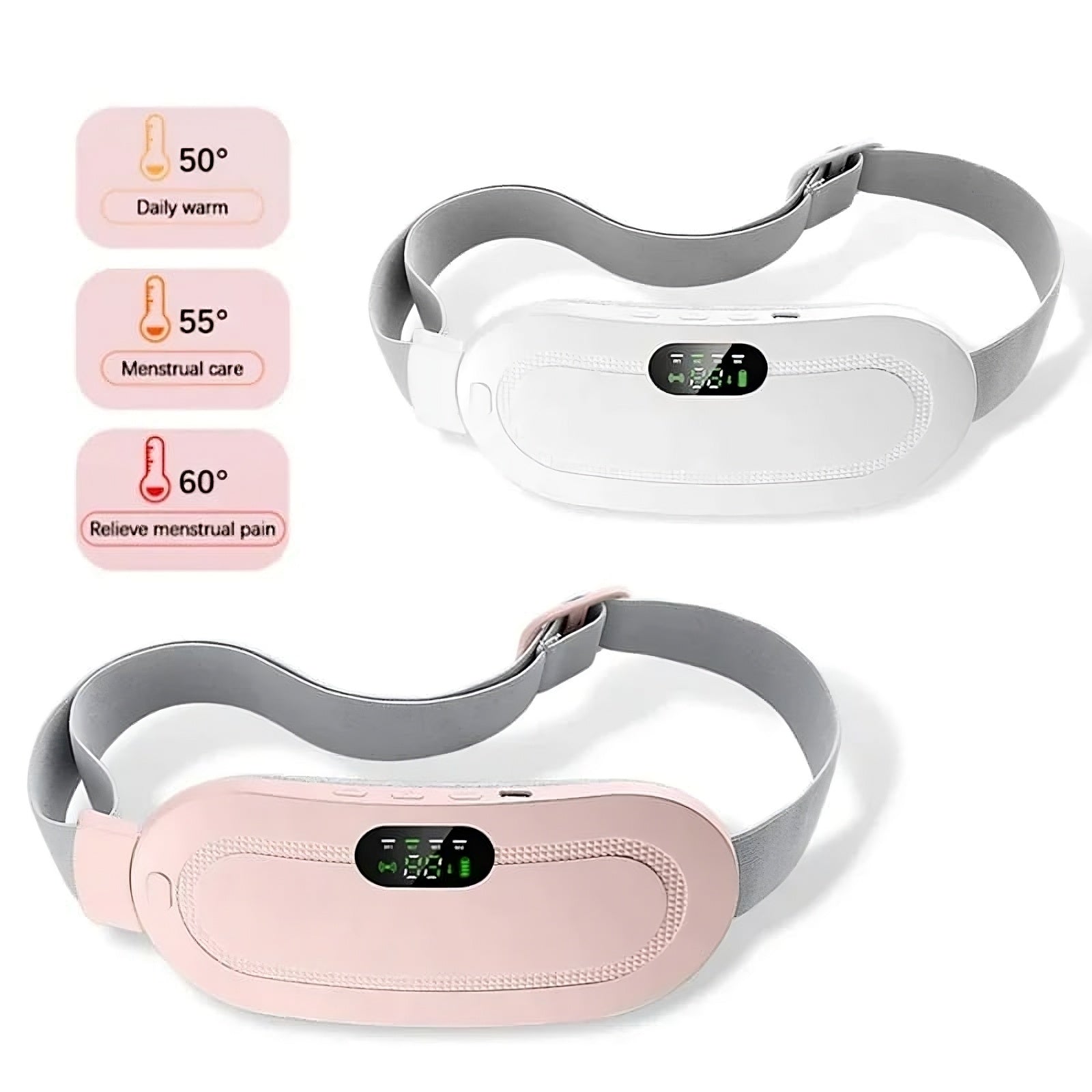 Sabuk Pemanas Menstruasi Elektrik yang Dapat Disesuaikan untuk Kram dan Sakit Punggung

