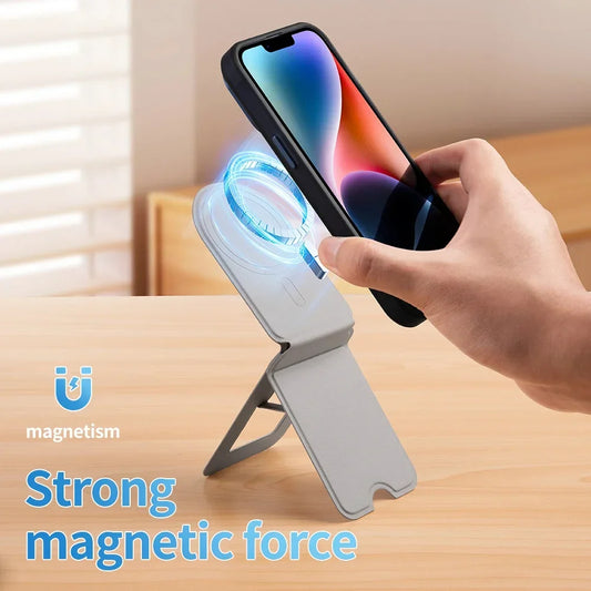 Adjustable Foldable MagSafe Phone Holder Magnetic Stand For iPhone 12 15 Series
