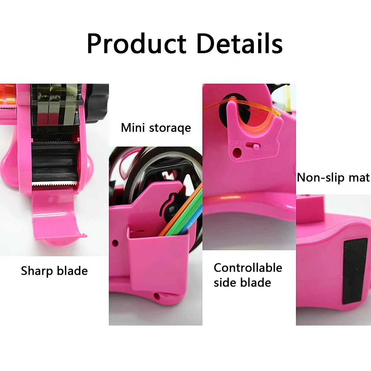 adjustable semi automatic tape dispenser
