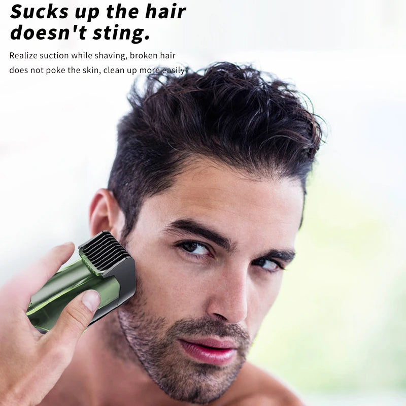 adjustable vacuum beard trimmer

