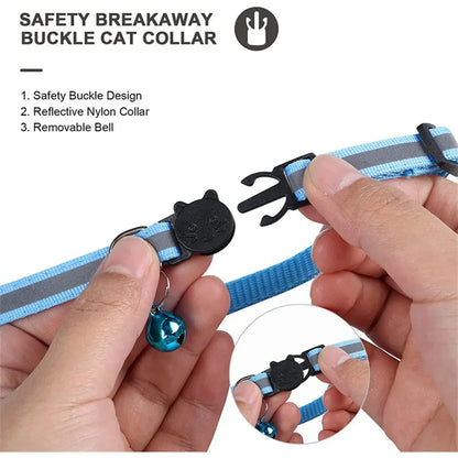 AirTag Cat Collar Reflective With Breakaway Buckle For Safety And Tracking
