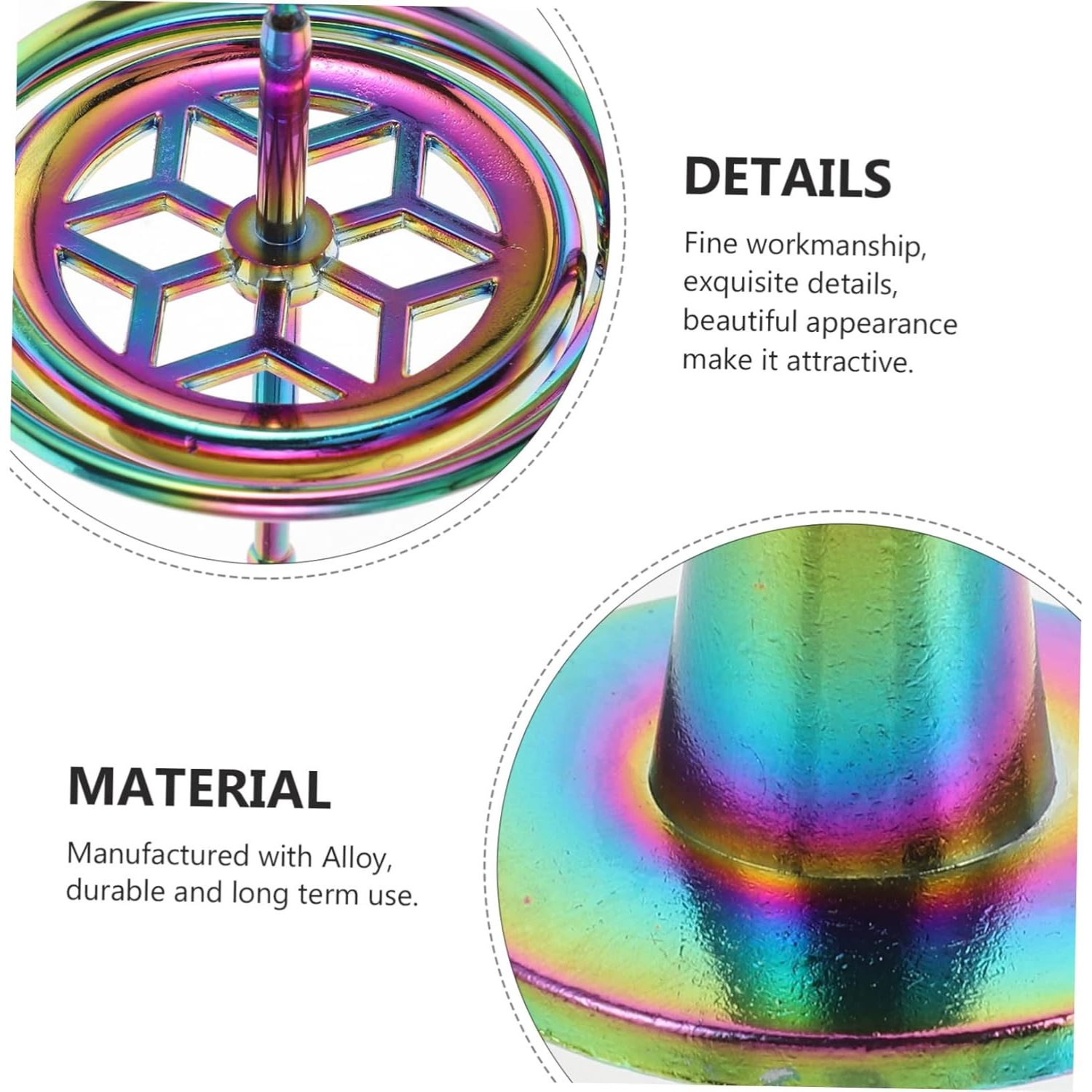 Anti Gravity Gyroscope Spinner Toy Universal Fidget Gadget For Stress Relief Physics Education
