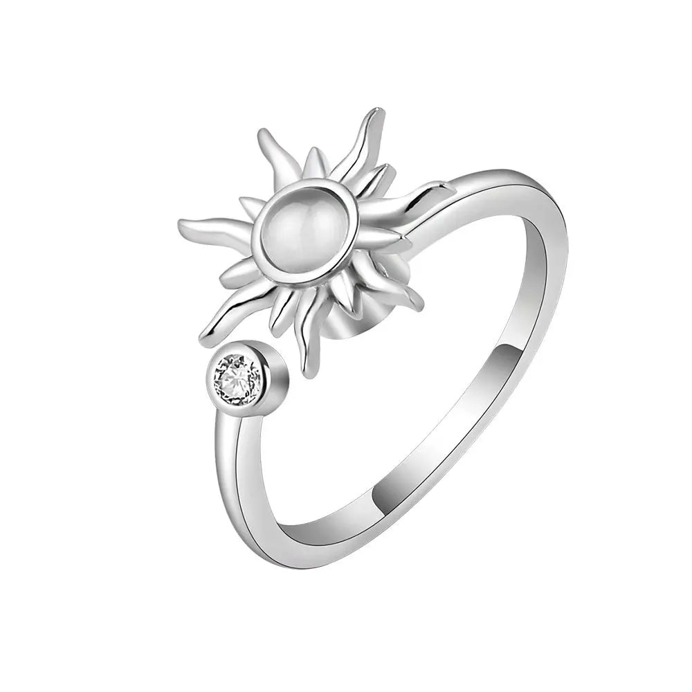Bague Fidget Spinner Anti-Stress et Anxiété en Cuivre et Cristal