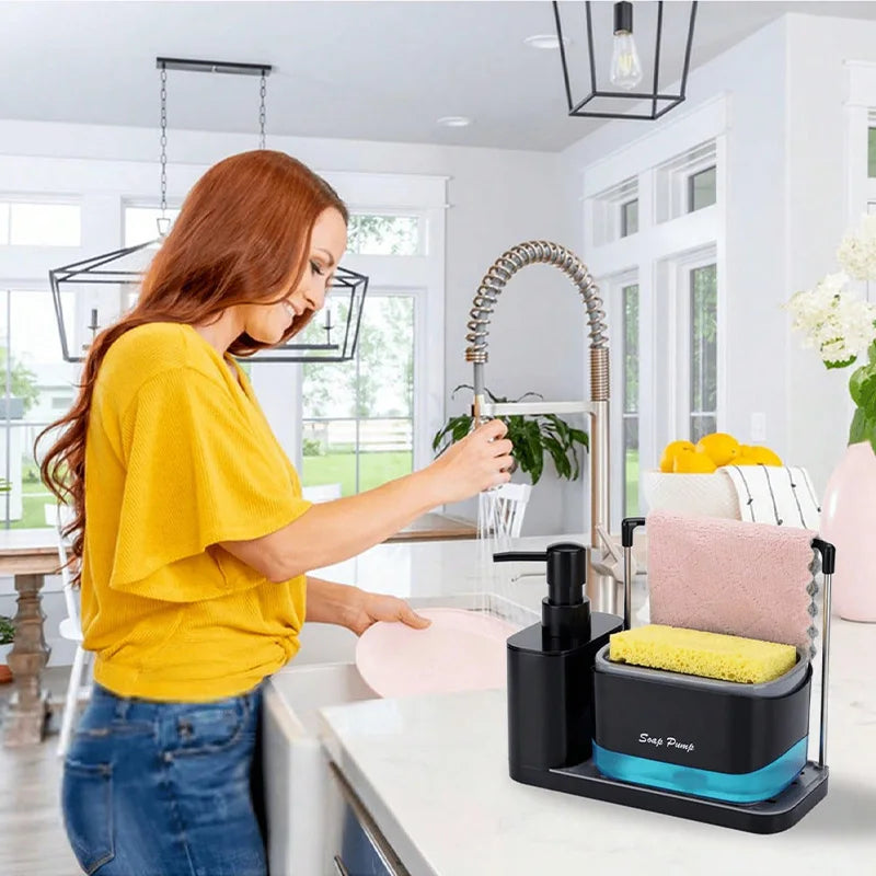 Set Dispenser Sabun Otomatis 5-in-1 untuk Kebersihan dan Pembersihan
