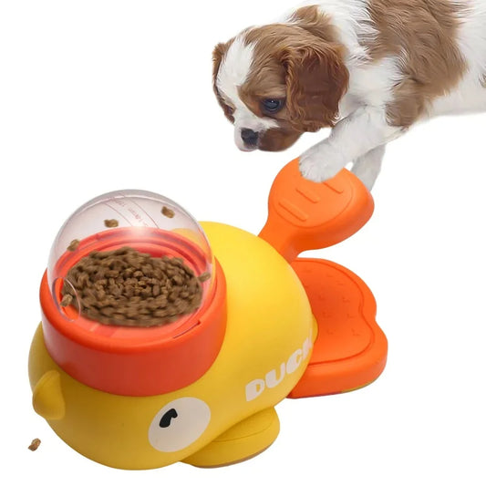 Automatic Interactive Pet Feeder Battery Free Eco Friendly Dog Treat Dispenser Toy Mental Stimulation Slow Feeding
