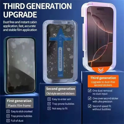 Bubble Free Oleophobic Screen Protector iPhone 5 Pack Anti Fingerprint Scratch Resistant
