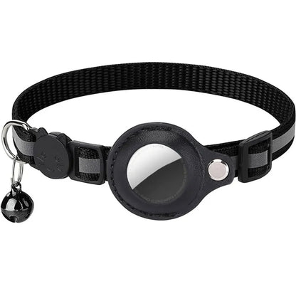Cat Collar With AirTag Holder Reflective And Breakaway Safety Buckle For Tracking
