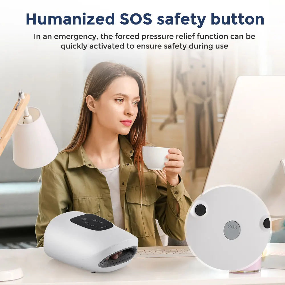 Compact Electric Hand Massager For Home And Office Use
