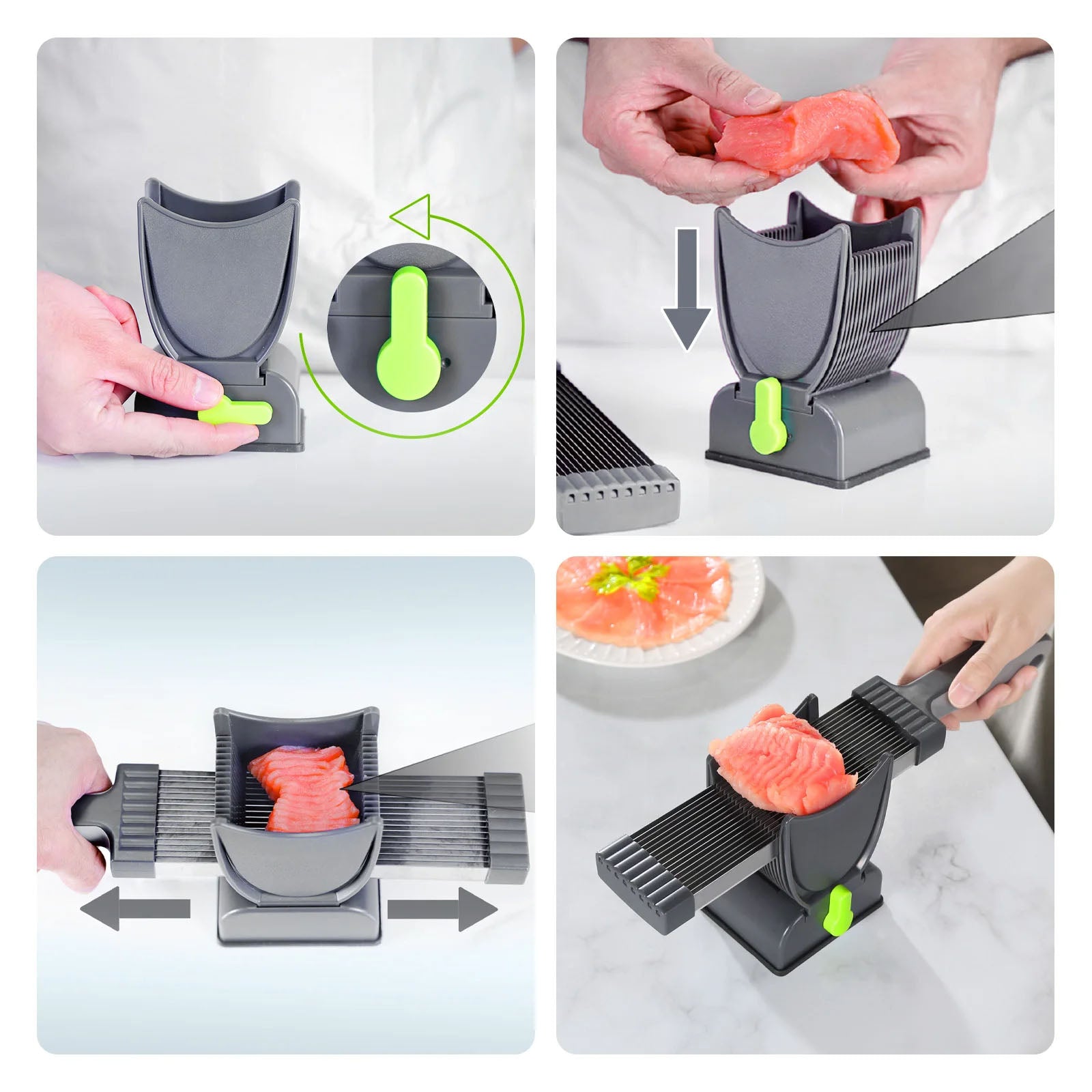 compact fresh meat slicer
