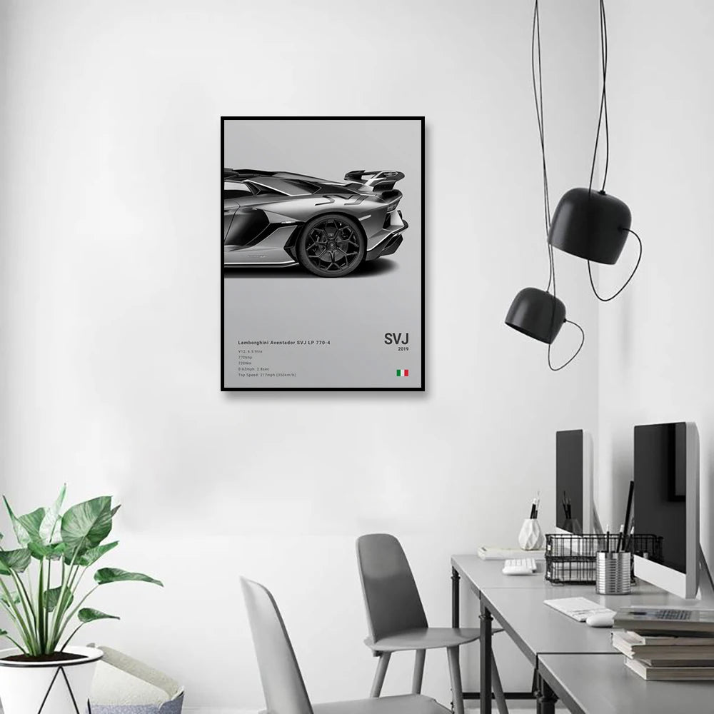 decorative car wall art canvas
