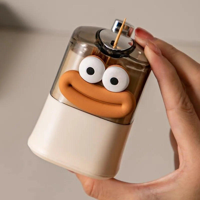 desktop creative toothpick holder and dispenser
