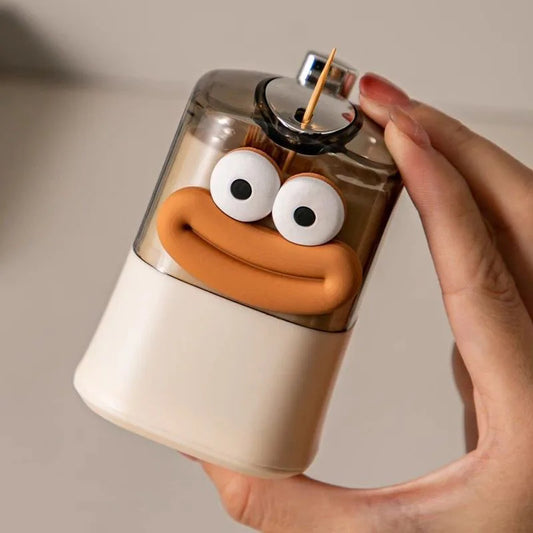 desktop creative toothpick holder and dispenser
