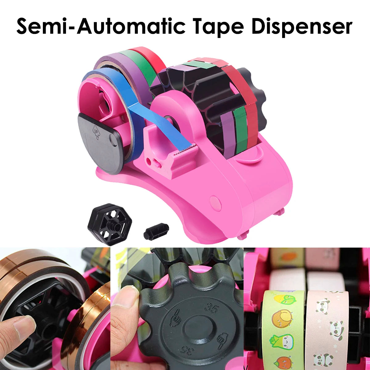 desktop semi automatic tape dispenser
