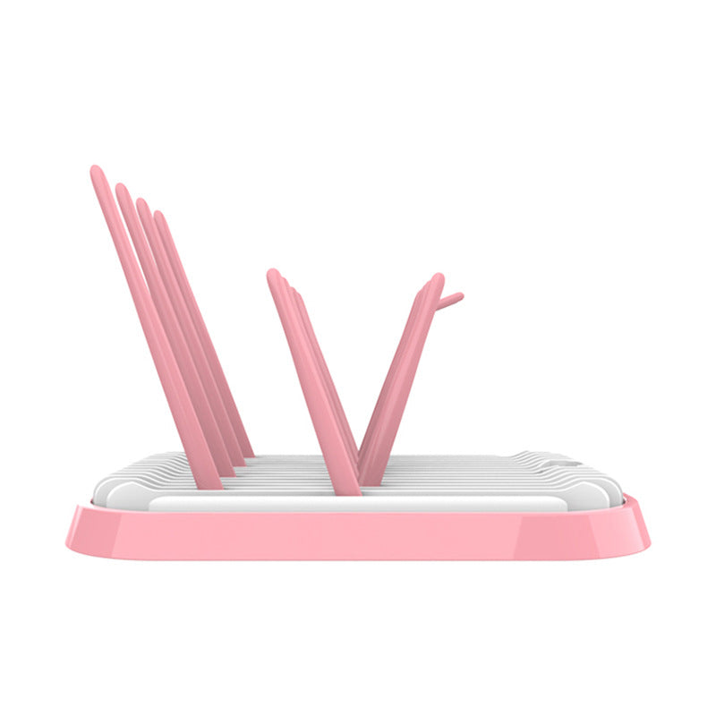 Detachable Drainer Baby Bottle Drying Rack with Cutlery Storage

