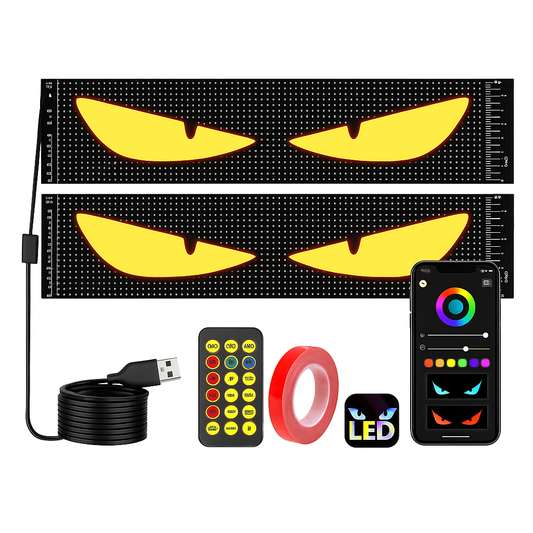 Dynamic Big Eye Lights For Windshield LED Turn Signal Headlights
