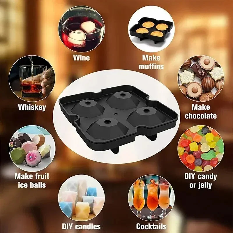 Leicht lösliche Silikon-Eiskugelform für Partys