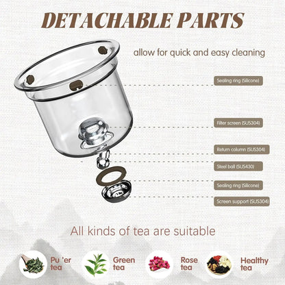 eco friendly wooden tea pot
