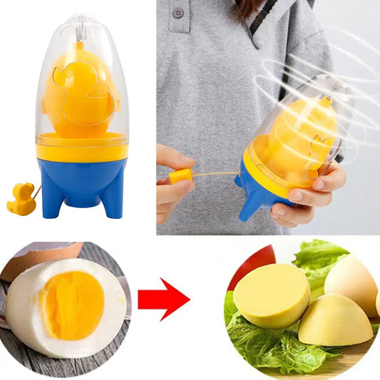 Egg Yolk Mixer Spinner Manual Golden Egg Maker Scrambler Portable Hand Powered Shaker
