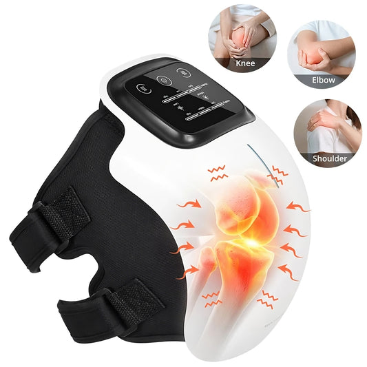 Electric Knee Therapy Device With Heat And Red Light Cordless Massager
