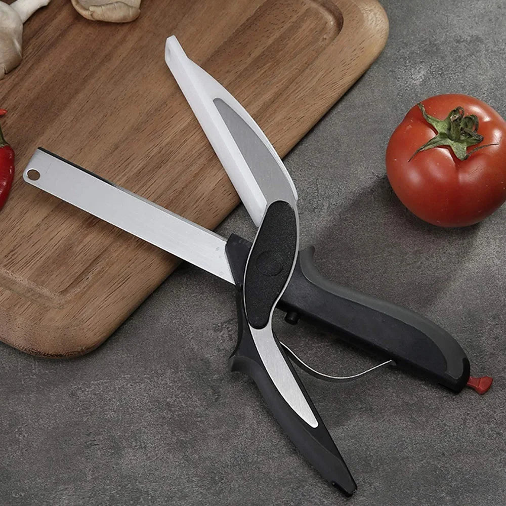 kesme tahtalı ergonomik mutfak makası

