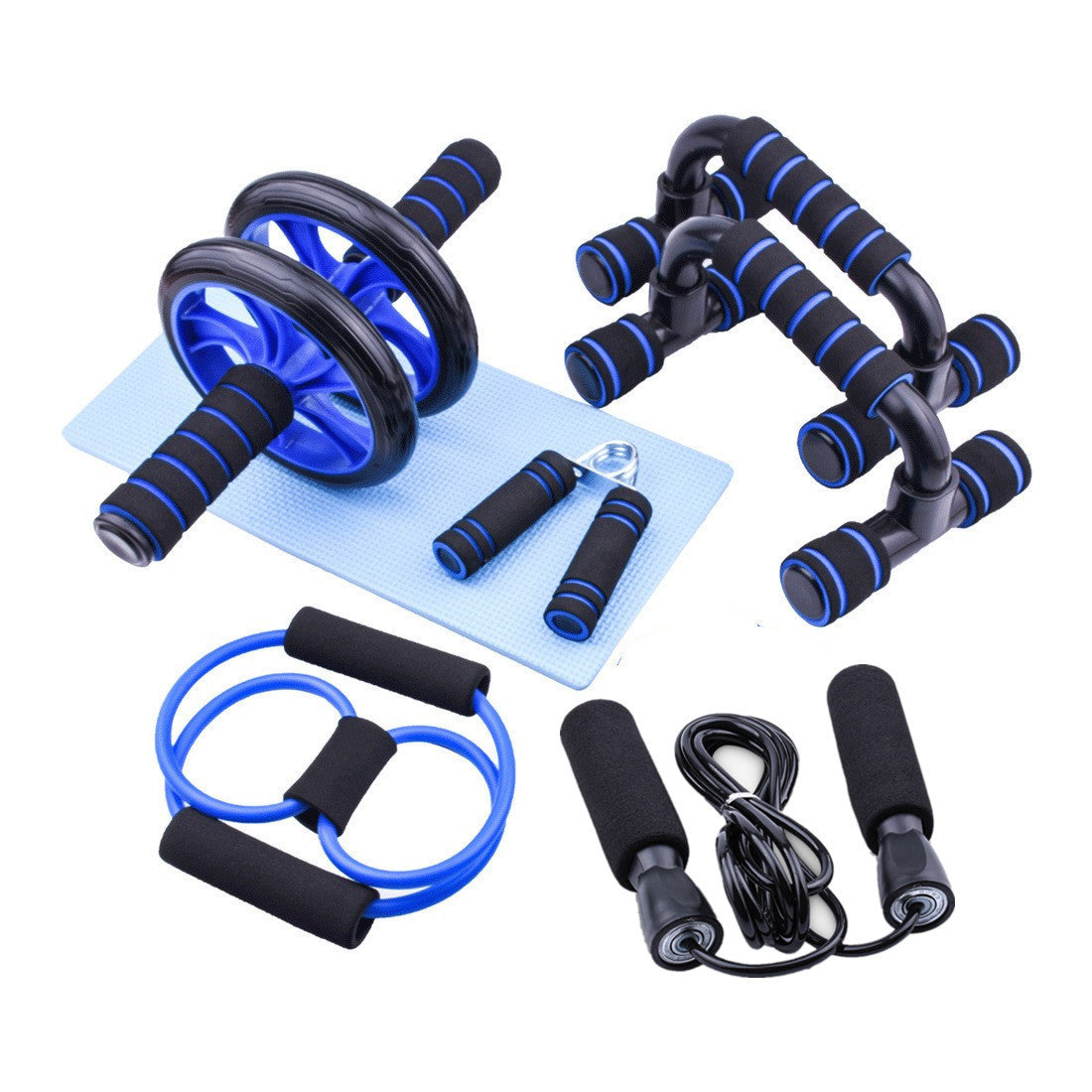 fitness karın kası tekerleği seti
