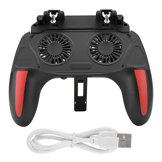 H10 Mobile Game Controller With Cooling Fan 5 in 1 Gaming Grip L1R1 Triggers Android iOS
