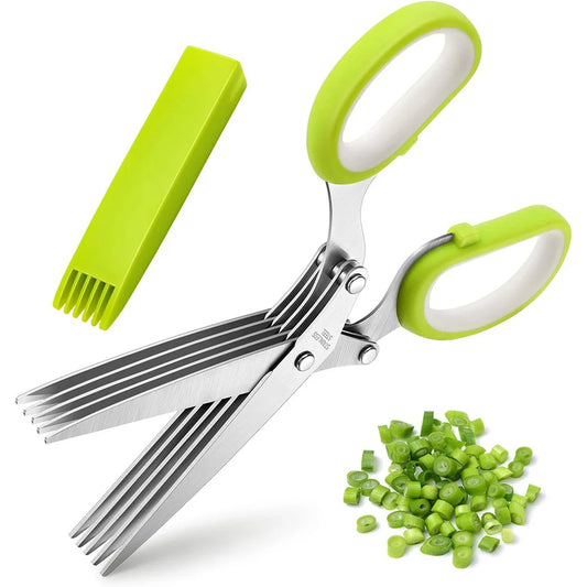 Herb And Vegetable Kitchen Scissors Multi Functional Cutting Tool
