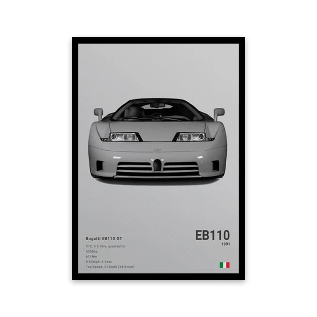 high quality car wall art canvas
