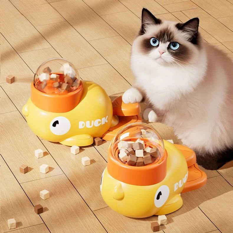 Interactive Automatic Pet Feeder Battery Free Dog Treat Dispenser Toy For Mental Stimulation Slow Feeding
