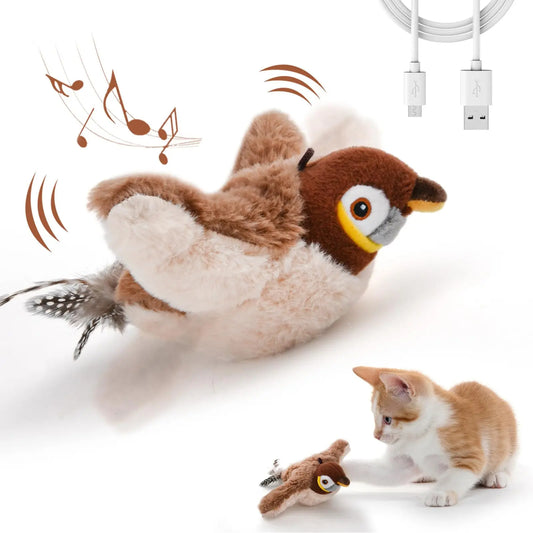 interactive bird cat toy
