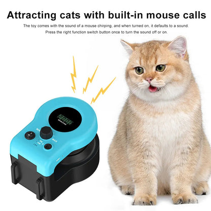Interactive Exercise Wheel Cat Toy Chase Run Automatic Manual Treadmill Indoor Cats Mental Stimulation
