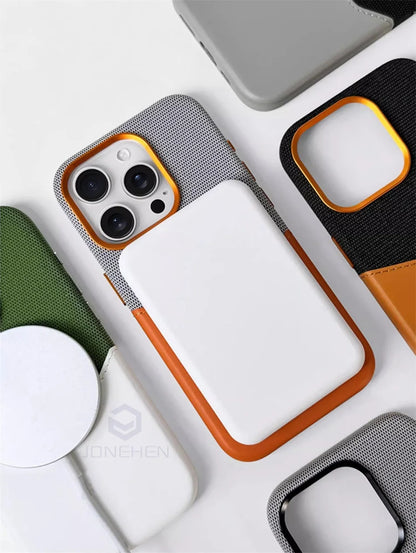 iPhone Leather Card Holder Wallet Premium MagSafe Compatible With Strong Magnetic Attachment
