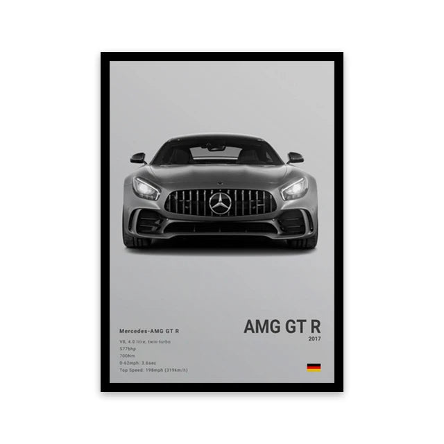 minimalist car wall art canvas
