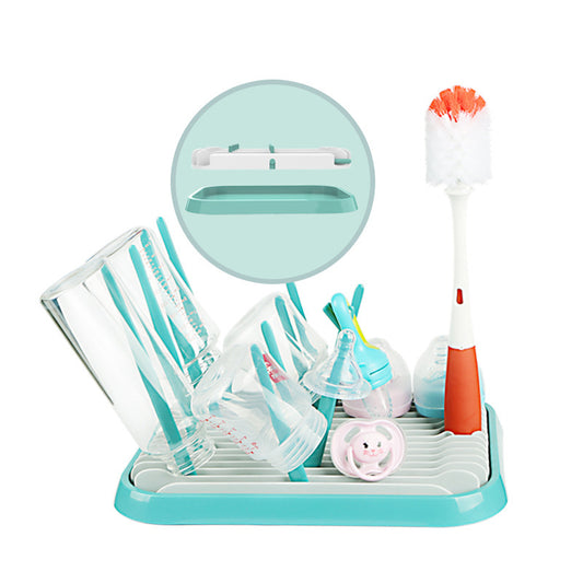 Multifunctional Baby Bottle Drying Rack with Lid BPA Free Storage

