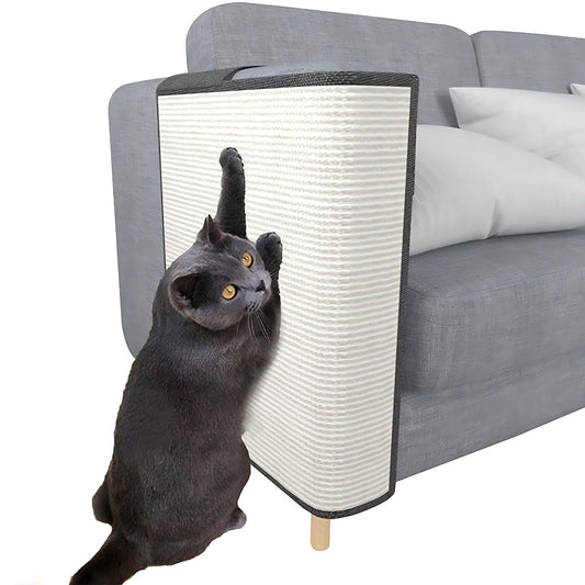 Natural Sisal Cat Scratch Sofa Protector Left Hand Couch Arm Guard
