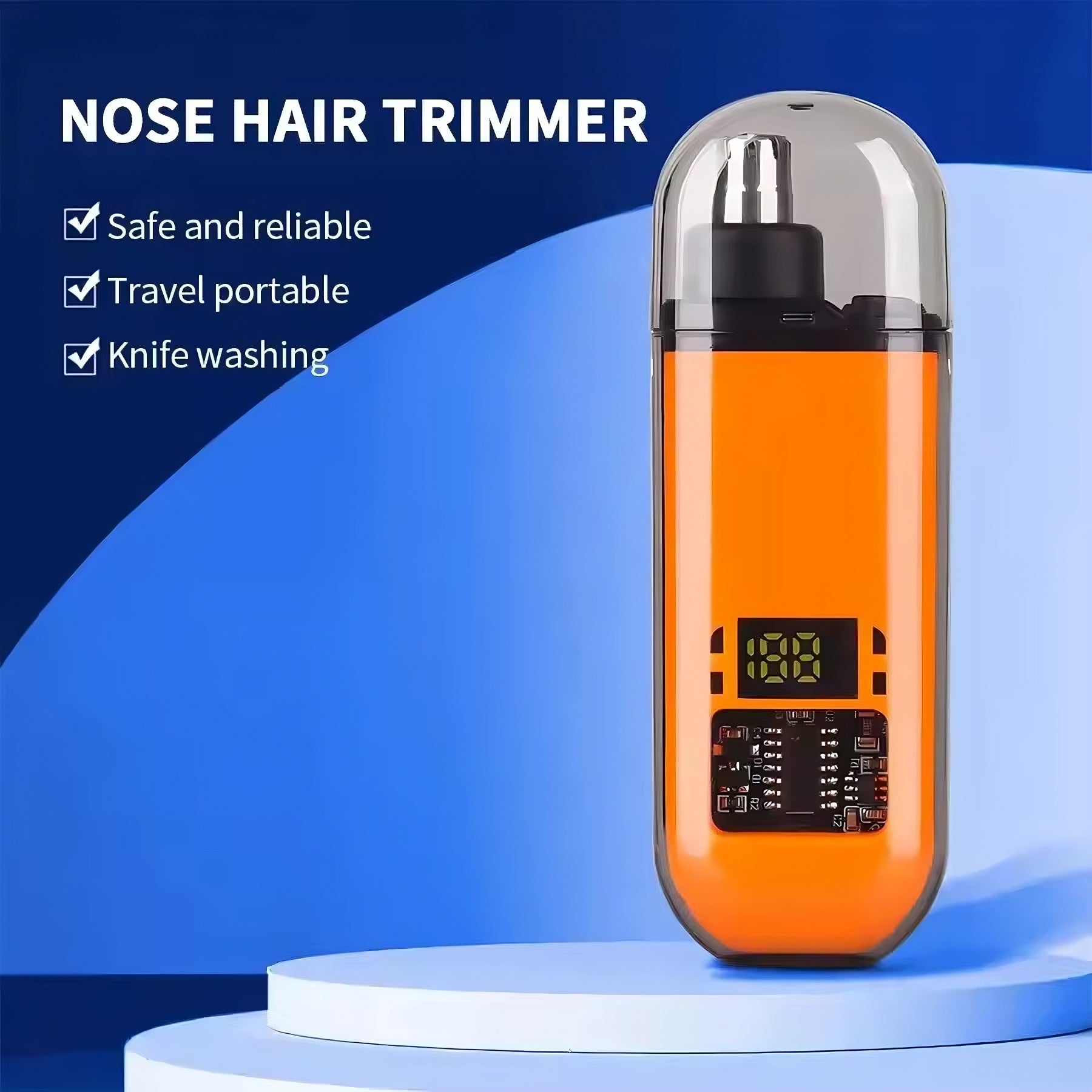 Nose Hair Trimmer USB Rechargeable Painless Electric Groomer For Men Women
