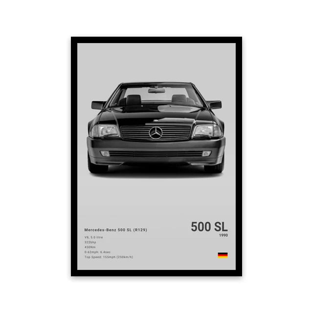 pop art car wall art canvas

