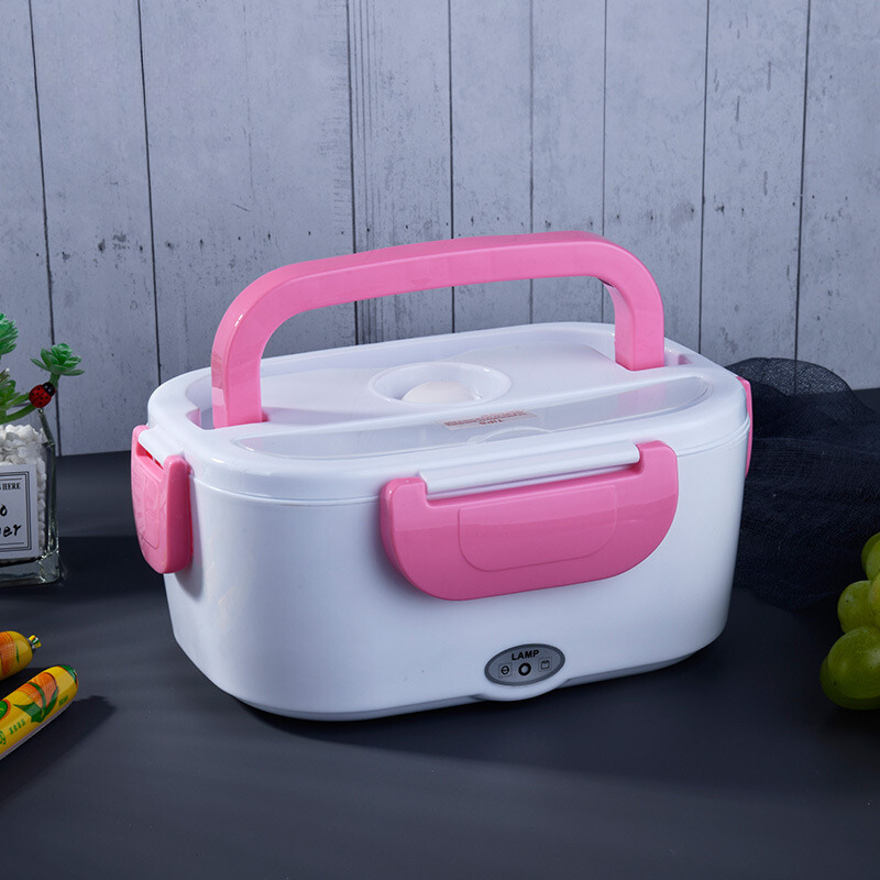 Portable 2 In 1 Electric Lunch Box With PTC Heater And Stainless Steel Container
