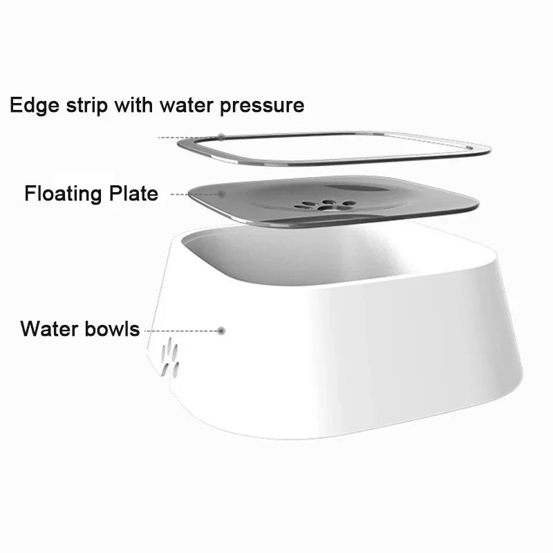 portable anti spill dog water bowl

