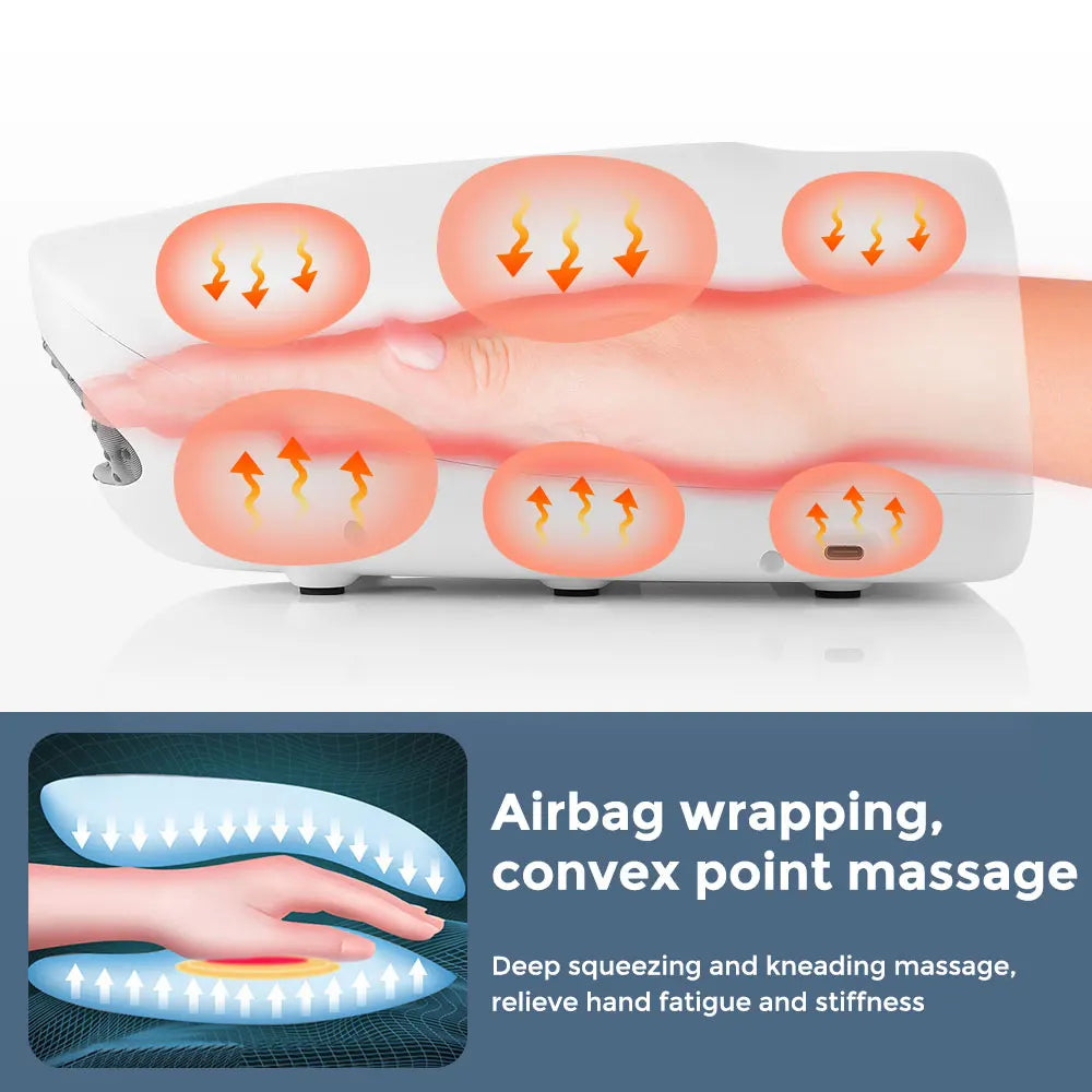 Portable Wireless Hand Massager For Stress Relief And Therapy

