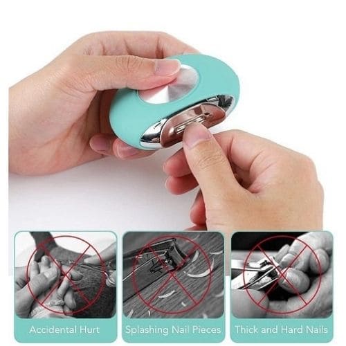 Premium Electric Nail Clipper With Hidden Blade Safety Design Ergonomic Automatic Trimmer







