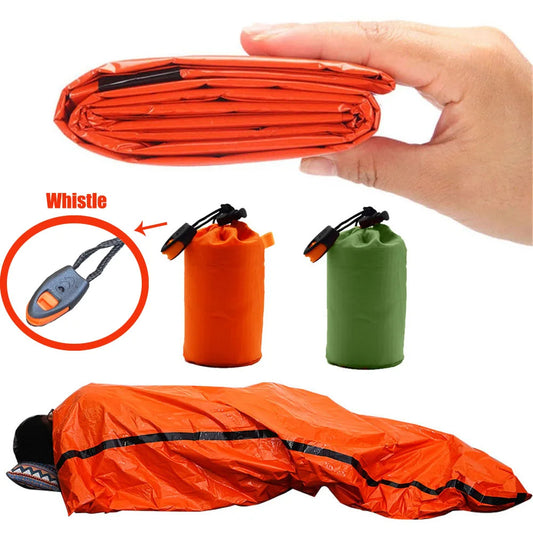 Premium Emergency Sleeping Bag NASA Mylar Thermal Bivvy Sack 90 Percent Heat Retention
