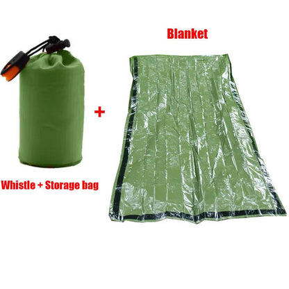Premium Emergency Thermal Bivvy Sack Sleeping Bag NASA Mylar 90 Percent Heat Retention







