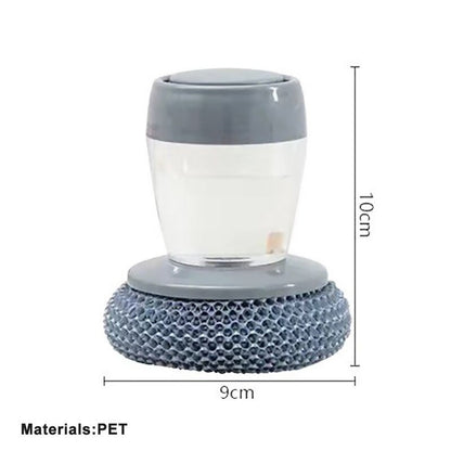 Premium Ergonomic Soap Dispensing Dish Brush With Palm Handle For Kitchen







