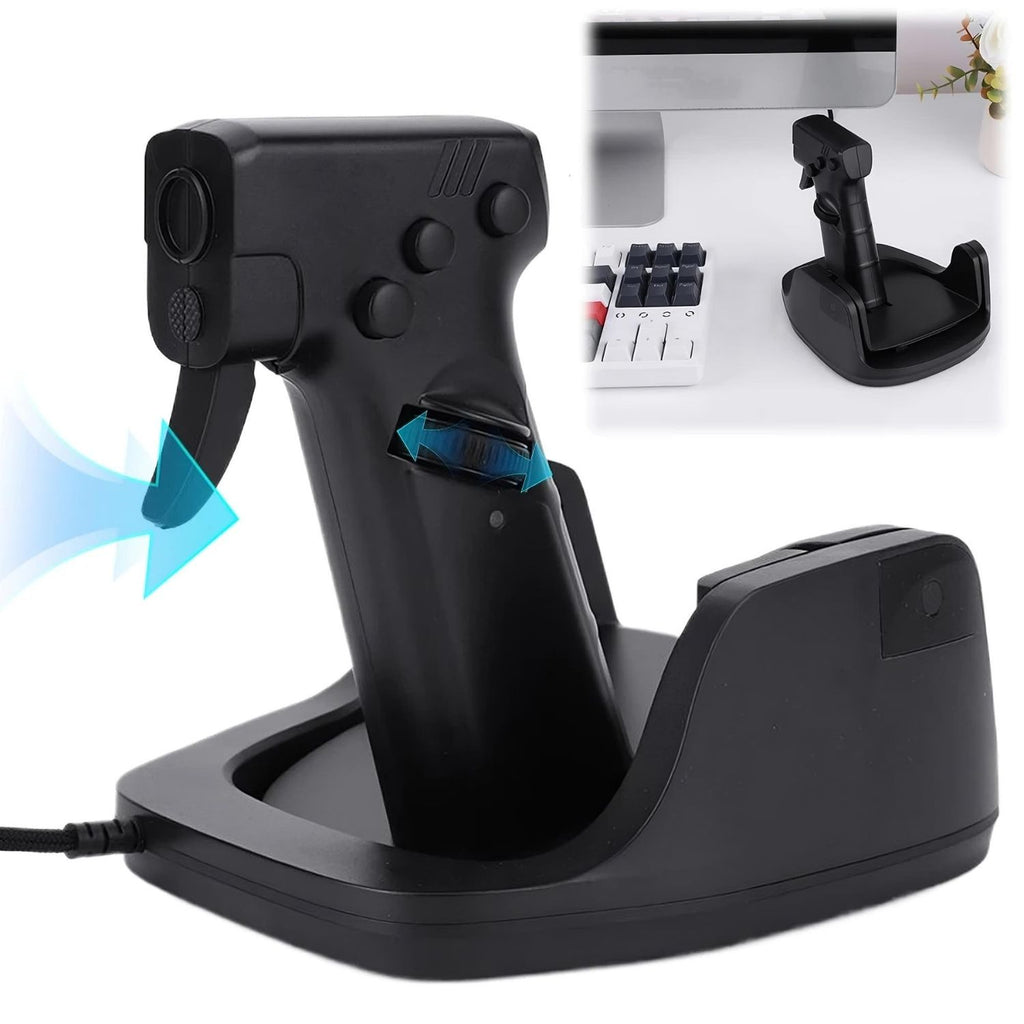 Mouse da Gioco Verticale Premium Stile Pistola con Grilletto Impugnatura Ergonomica a Pistola FPS