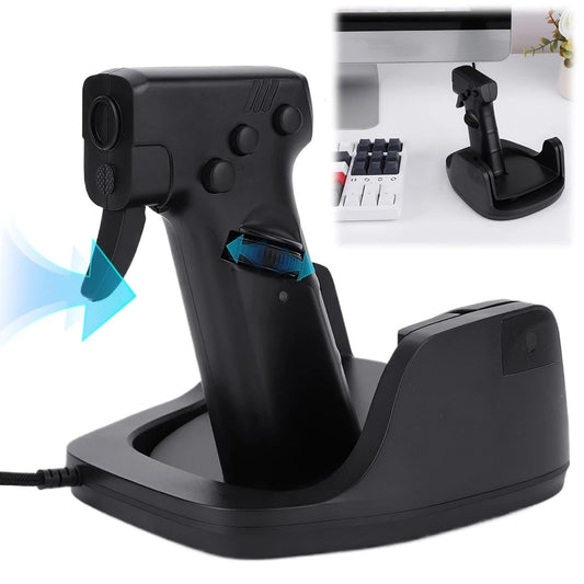 Premium Gun Style Vertical Gaming Mouse With Trigger Ergonomic FPS Pistol Grip
