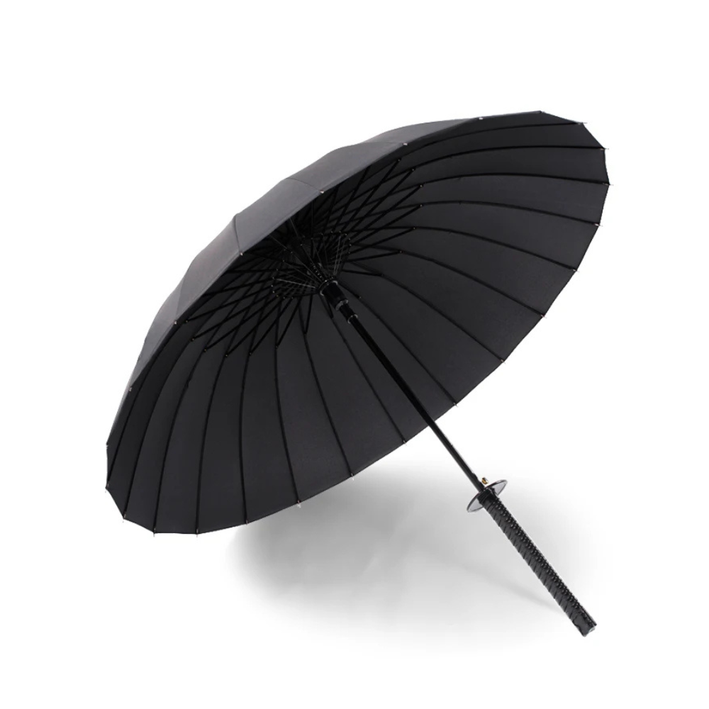 Premium Samurai Sword Umbrella Full Length 41 Inch Canopy With Semi Automatic Open
