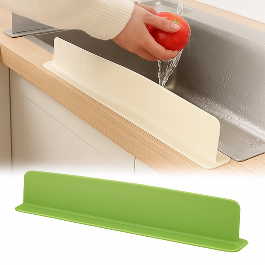 Premium Silicone Kitchen Sink Splash Guard Water Splash Protector With Anti Slip Suction Base
