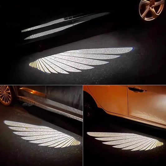 rear car angle wings led
