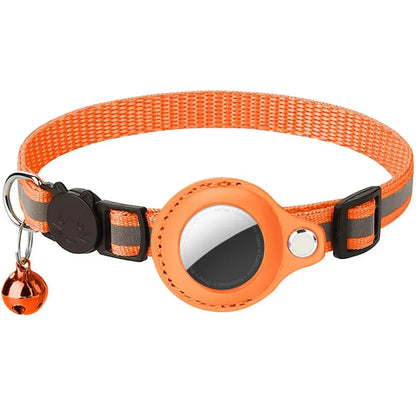 Reflective Cat Collar For AirTag Tracking Breakaway Safety Buckle Night Visibility
